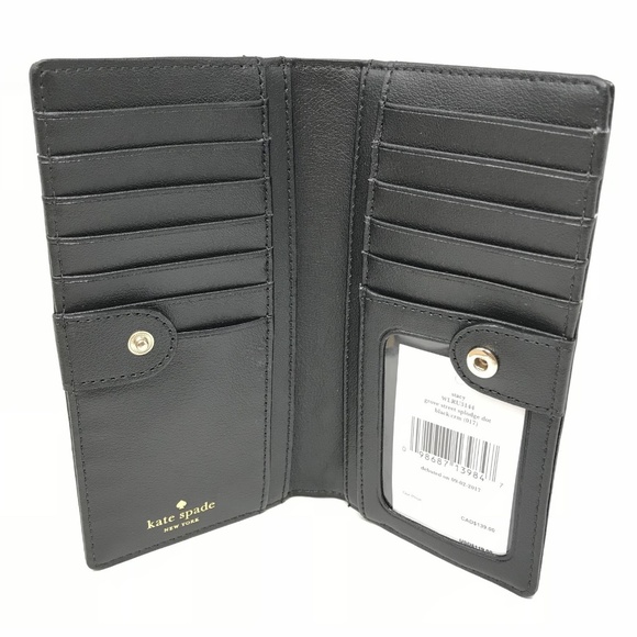 Kate Spade Stacy Grove Street Splodge Black Wallet - Picture 4 of 4